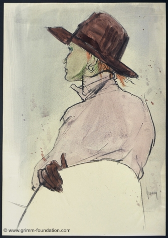Gerd Grimm, Mädchen mit großem Hut 